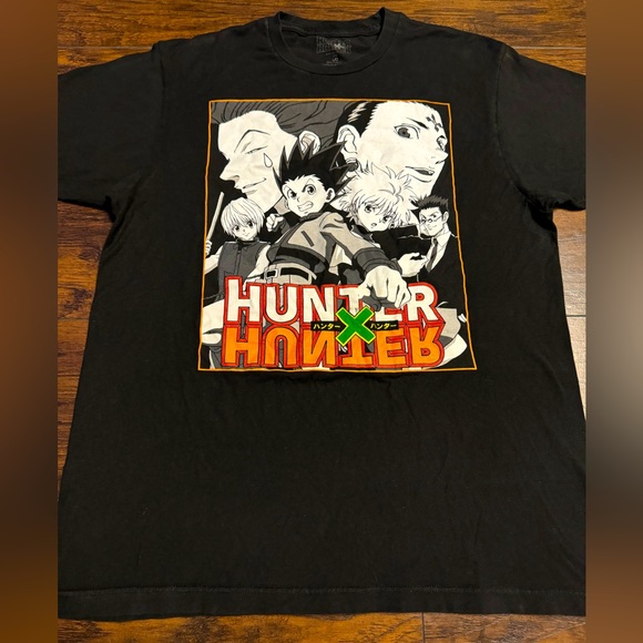 Hunter X Hunter Manga Anime T-Shirt Men Size Large Black Original Rare - Picture 1 of 6